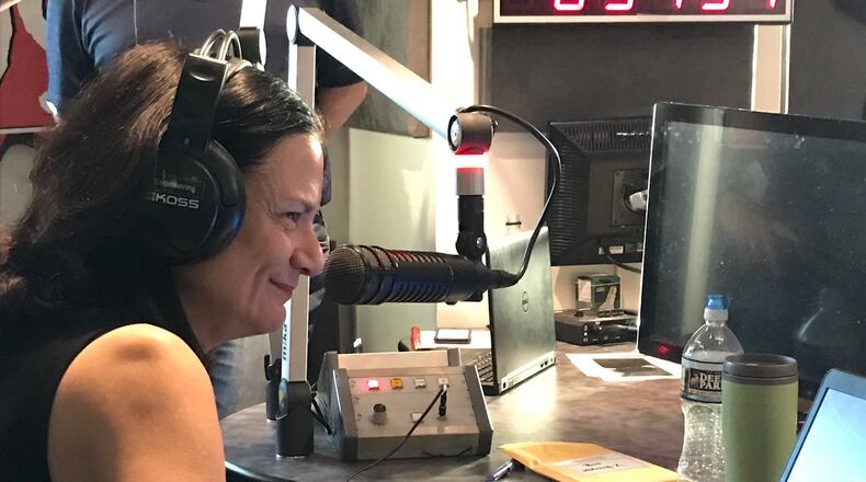 Leslie Fram, senior vice president of music strategy at CMT in Nashville, helped shape 99X in Atlanta during its heyday. She was recently in Atlanta for the 25th anniversary celebration of “The Morning X.” RODNEY HO / RHO@AJC.COM