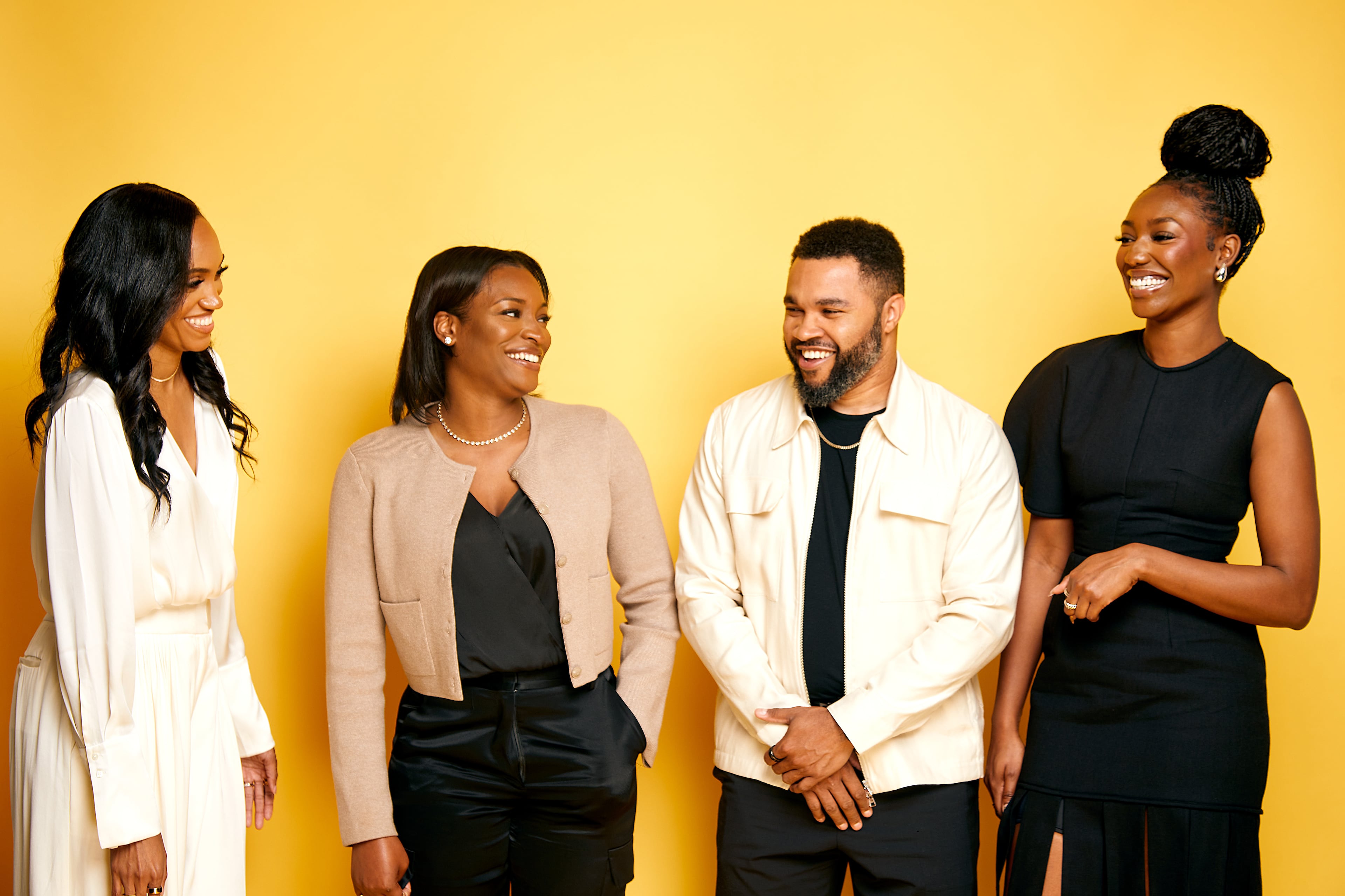 Jewel Burks Solomon (from left), Baheejah Crumbley, Barry Givens and Sydney Holness lead the team at Atlanta-based venture capital firm Collab Capital. (Courtesy of Collab Capital)