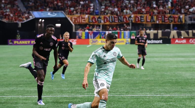 Atlanta United announced Tuesday that it extended the loan of Ronaldo Cisneros through the end of the MLS season. (Curtis Compton / Curtis.Compton@ajc.com)