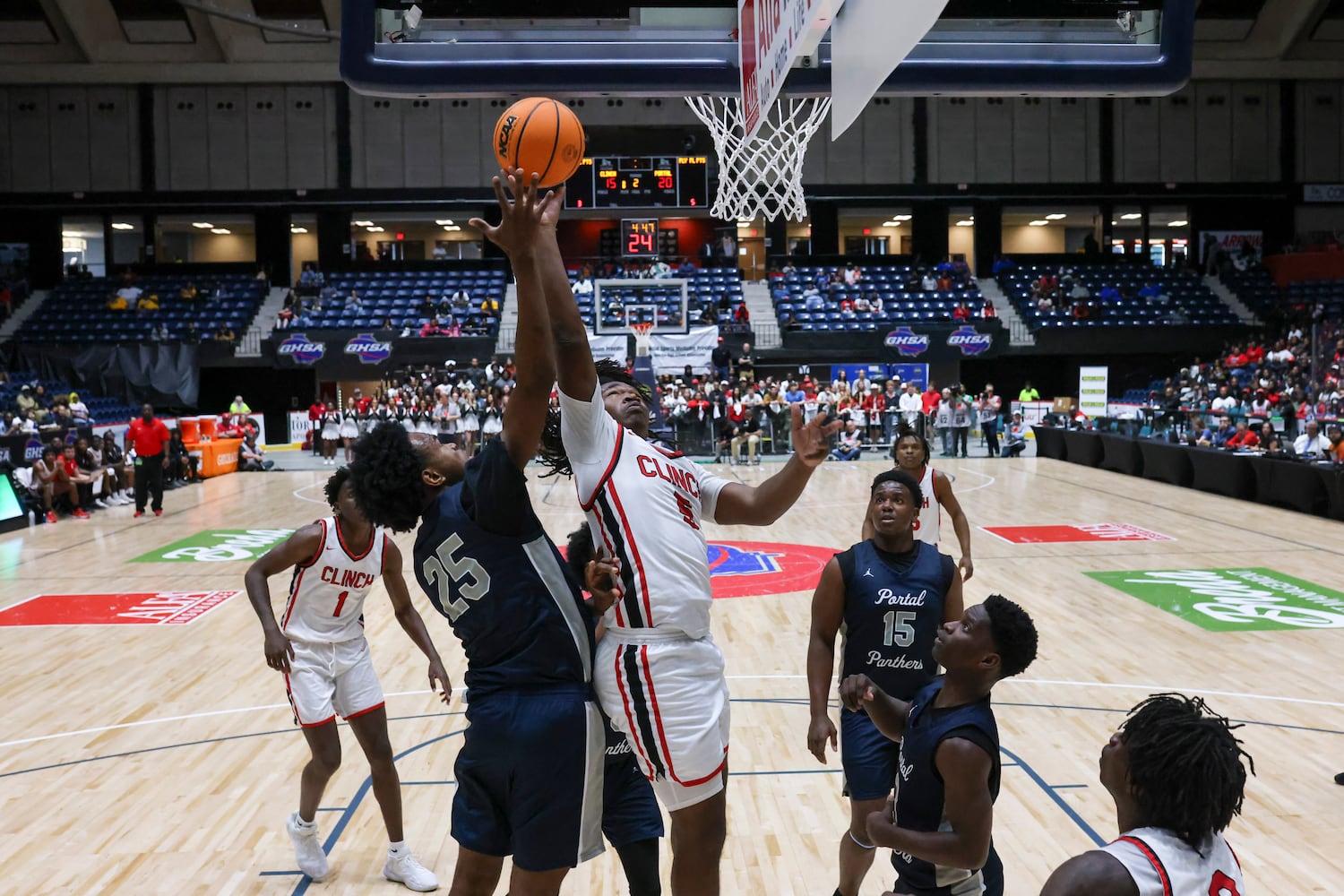 Class A Division 2 Boys State Championship game between Clinch County and Portal
