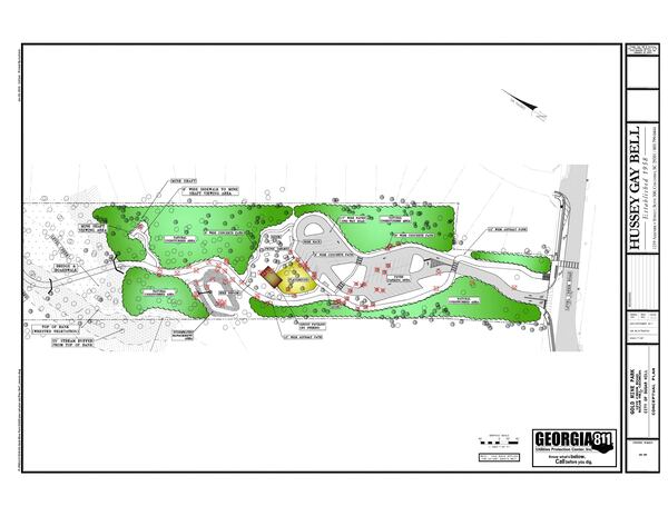 Gold Mine Park, a 9.2-acre site on Level Creek Road, will pay homage to the history of gold mining in Sugar Hill while also serving as a trailhead for the city's greenway. (Courtesy City of Sugar Hill)