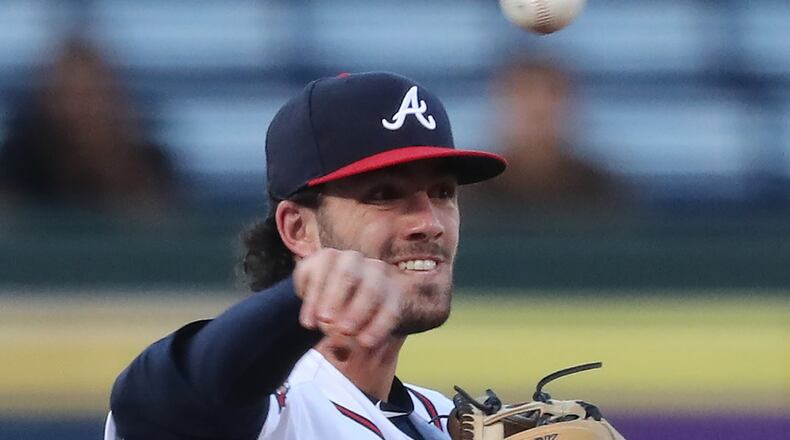 Dansby Swanson had 123 at-bats entering Saturday’s game, the second-to-last game of the season. If he finishes with 130 or fewer, he’ll retain rookie status and be eligible for the 2017 Rookie of the Year award, but the shortstop said he wasn’t thinking about that and preferred to be in the lineup all weekend. (Curtis Compton/AJC file photo)