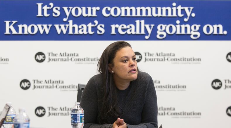 Atlanta Public Schools superintendent Meria Carstarphen is asking parents to complete an online survey to help the district determine when and how it should make up inclement weather and snow days. So far this year, the school district has closed schools six times; it wants to make up the equivalent of about three of those days by the end of the school year. (CASEY SYKES, CASEY.SYKES@AJC.COM)