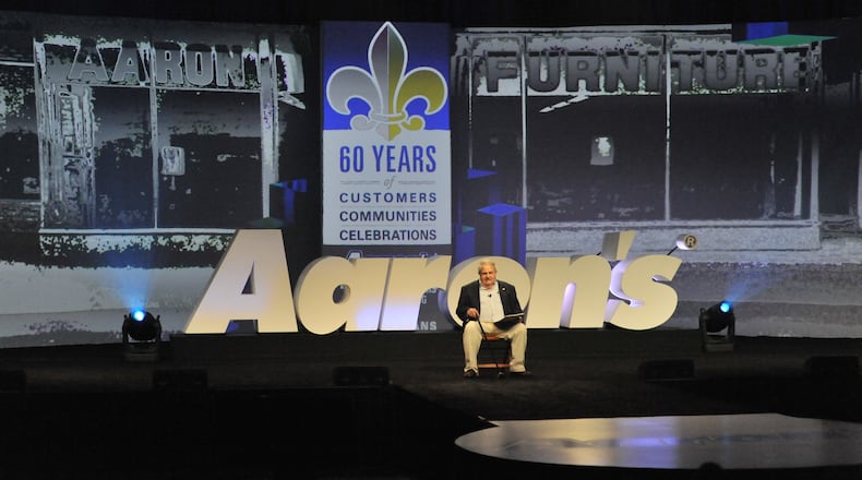 Aaron's founder Charlie Loudermilk, 87, recently surprised Aaron's employees at the company's annual National Managers Meeting in New Orleans.