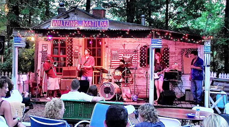 Matilda’s, a North Fulton outdoor music spot, is moving its Alpharetta concert venue from 377 S. Main St. (pictured) to 531 S. Main under a rezoning and conditional use approved by the Alpharetta City Council. AJC FILE