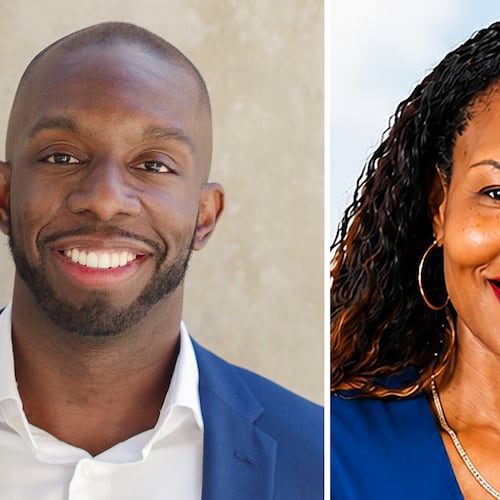 From left, Everton Blair and Marcye Scott. (Melissa Golden/Courtesy of Marcye Scott)