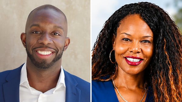 From left, Everton Blair and Marcye Scott. (Melissa Golden; Courtesy of Marcye Scott)