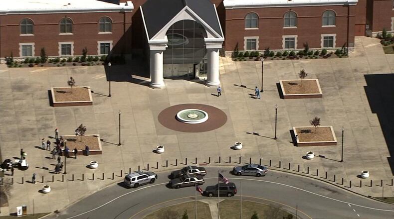 About 10:18 a.m., the Paulding sheriff’s office received information that a person made threats related to the property auction that was scheduled to take place at the county courthouse. (Credit: Channel 2 Action News)