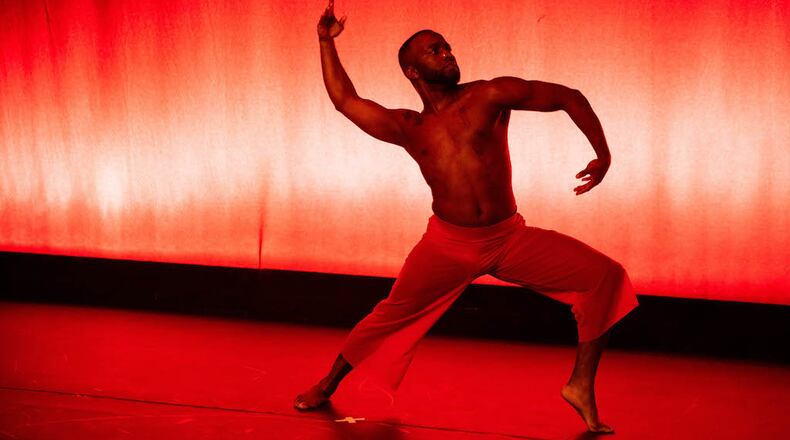 Jarvis Williams dances with The Adinkra Project, one of the resident companies at Windmill Arts Center where the company will perform on December 8. (Photo by Autumn Alexander)