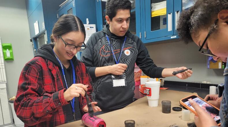 The Gwinnett Police Department’s Community Affairs Section is accepting applications for the next Citizens Police Academy. Topics include learning about fingerprinting as shown here. COURTESY GWINNETT POLICE