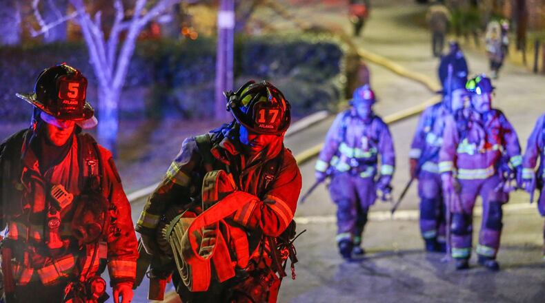 One person died in an apartment fire at Venetian Hills Apartments in southwest Atlanta. JOHN SPINK / JSPINK@AJC.COM