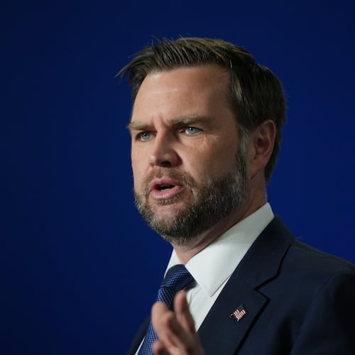 Vice President JD Vance speaks in Bethpage, N.Y., Wednesday, June 17, 2026. (AP Photo/Matt Rourke)