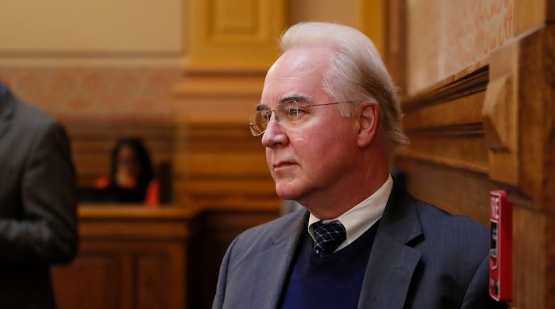 Tom Price, the former Georgia congressman and ex-secretary of health and human services, in a 2019 file photo. Bob Andres, bandres@ajc.com