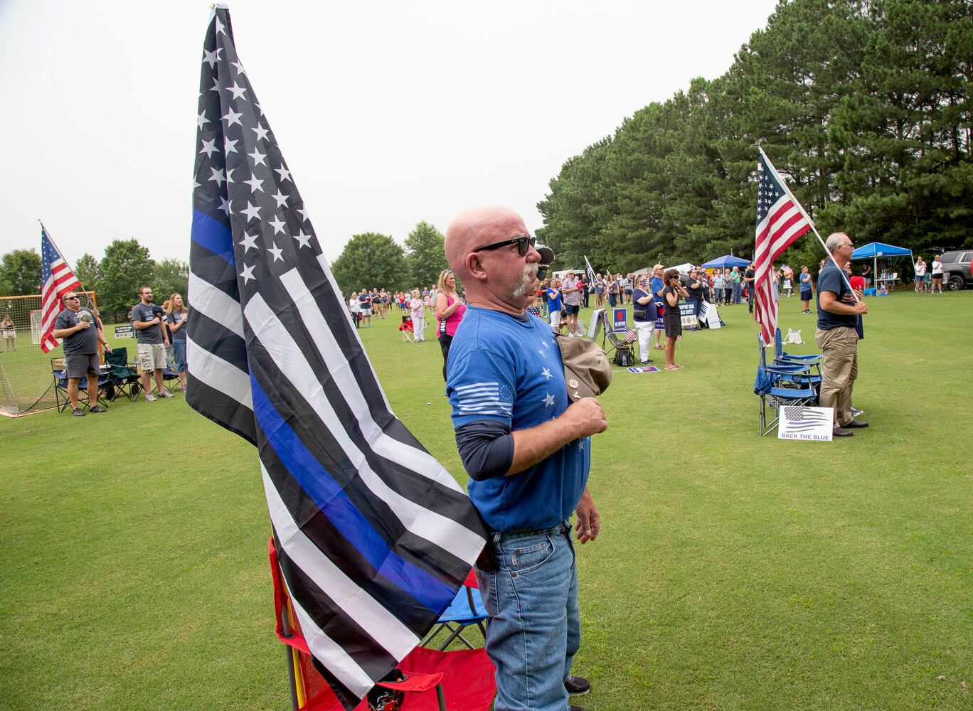 PHOTOS: Rally held for law enforcement and first responders in Cobb
