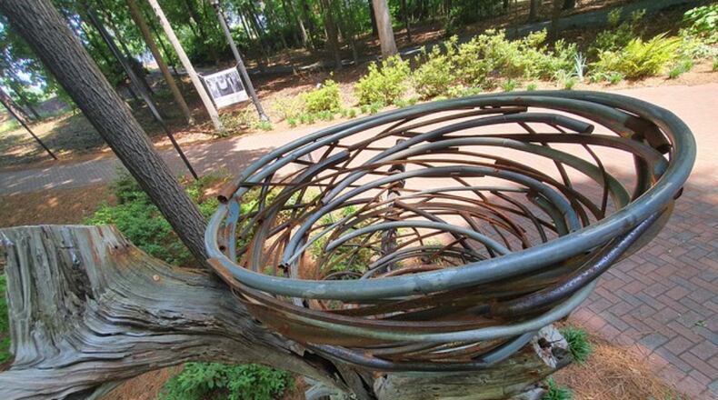 The Roswell Arts Fund has launched the 6th season of ArtAround focused on the theme of “Connection.” Richard Herzog's "Nesting" is his "view on home during a period of upheaval. While providing a safe space, it also symbolizes the turmoil of the disaster swirling all around us in quarantine." (Courtesy Roswell Arts Fund)