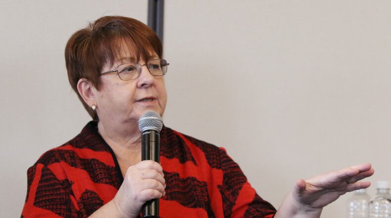 Charlotte Nash, chair, Gwinnett County Commission, voted Tuesday to approve the county’s budget. EMILY HANEY / AJC FILE PHOTO