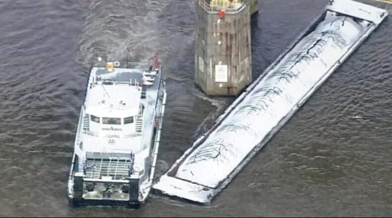 Barges that broke loose along the Monongahela River in Pittsburgh forced several bridges to close down.