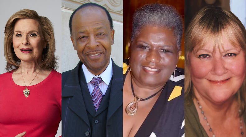 The collective time on air among these four hosts: Lois Reitzes (WABE), Larry Tinsley and Joyce Littel (V-103) and Kaedy Kiely (97.1/The River) exceeds 180 years. AJC FILE PHOTOS