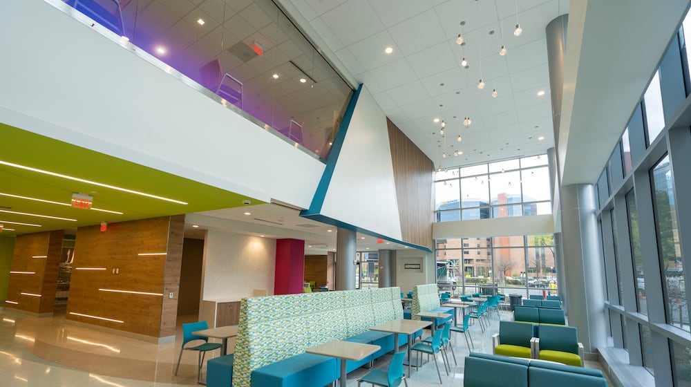 Children’s Hospital of The King’s Daughters in Norfolk, Va., opened its 14-story Children’s Pavilion in April, starting with outpatient services before launching its highly anticipated inpatient psychiatric care later in the year. The community rallied behind CHKD’s decision to build the $224 million building in response to the growing need for pediatric mental health services. (Contributed)