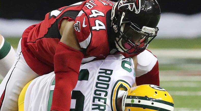 Linebacker Vic Beasley Jr. is one of six Falcons named to the NFC Pro Bowl team.