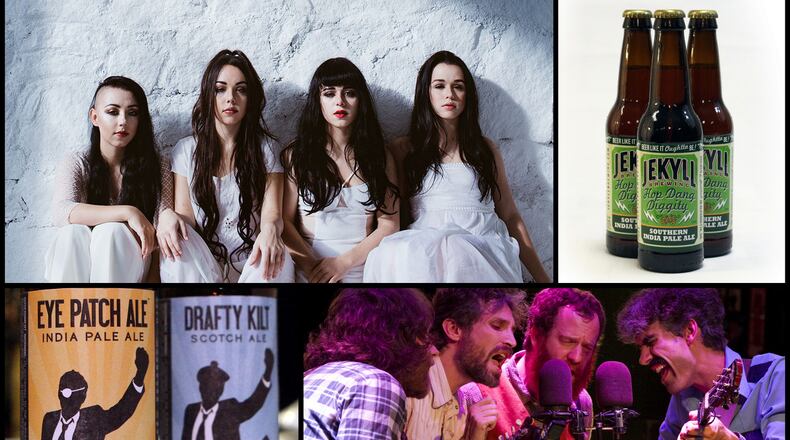 Von Grey (upper left, photo by Mary Caroline Mann) and Packway Handle Band headline Rhythm and Brews in Sandy Springs, along with a few local brewers such as Jekyll Brewing and Monday Night Brewing.