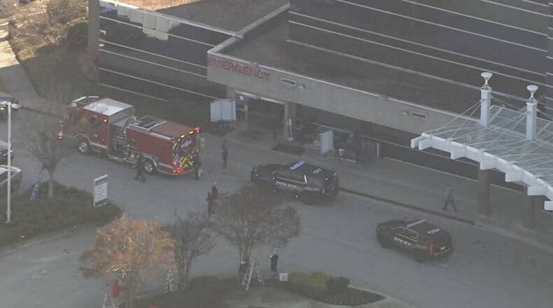 A vehicle crashed into a DeKalb County emergency room Monday afternoon.