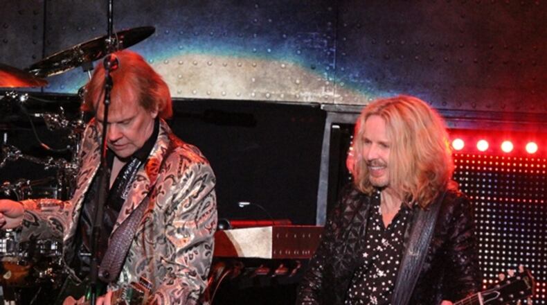 Styx - singer/guitarist Tommy Shaw, singer/guitarist James "JY' Young, singer-keyboardist Lawrence Gowan, bassist Ricky Phillips and drummer Todd Sucherman - played a sold-out show at Cadence Bank Amphitheatre at Chastain Park on May 26, 2019. Photo: Melissa Ruggieri/Atlanta Journal-Constitution