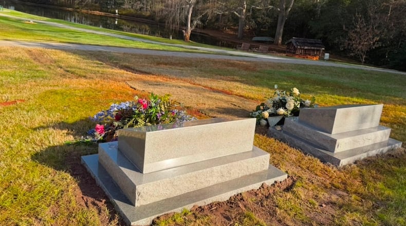 The Jimmy Carter National Historical Park on Friday released photos of the 39th president’s final resting place. The only Georgian ever to be elected to the White House, Carter is buried in Plains next to his beloved wife of 77 years, former first lady Rosalynn Carter. He died at 100 on Dec. 29 after nearly two years in home hospice care. She passed away in 2023 at 96. (Courtesy)