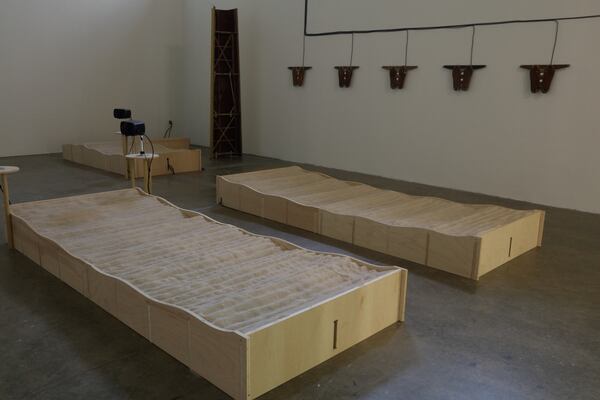 Another view of Marianna Dixon Williams’ installation at the Atlanta Contemporary exhibit. (Photo by Mike Jensen)