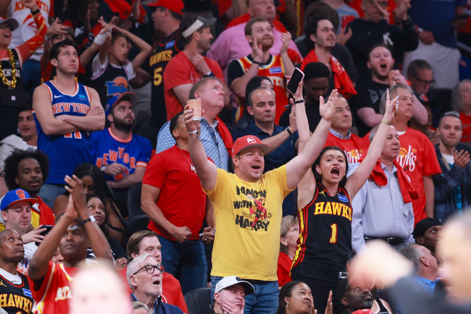 NBA first round playoff game 3 between New York Knicks and Atlanta Hawks