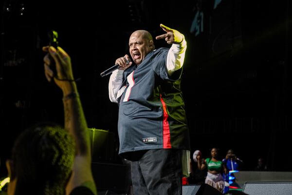 MC Shy D performs Friday, Dec. 15, 2023 at State Farm Arena for V103’s Winterfest. (Kymani Culmer for The Atlanta Journal-Constitution)