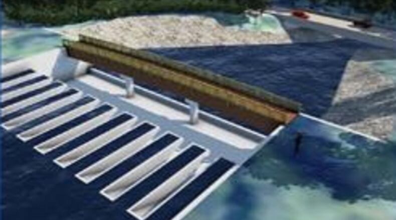 Peachtree City’s website has full engineering and construction details of the Lake Peachtree spillway replacement project. Courtesy Peachtree City