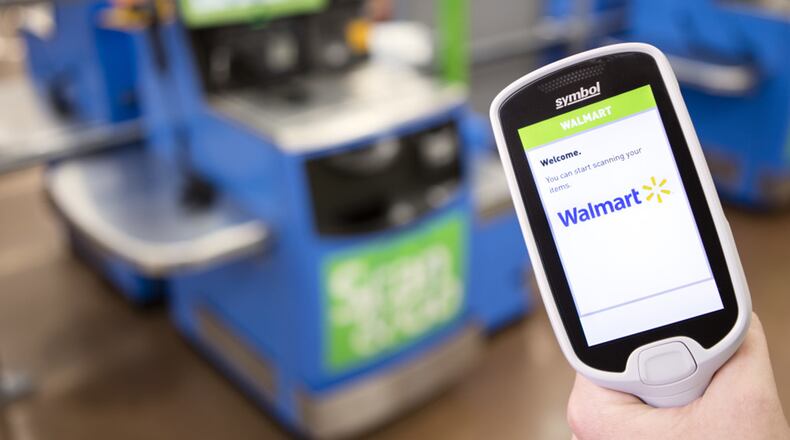 The Wal-Mart Scan & Go system allows customers to scan items as they put them in their cart. (Wal-Mart)