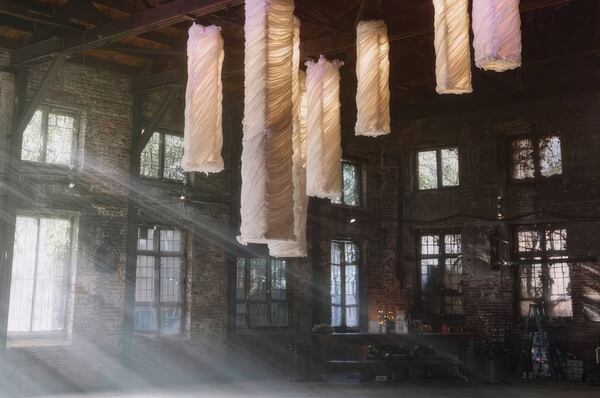 Roberto Rafael Navarrete’s "Boveda … Alcanzo La Luz Primera," installed at Site at the Goat Farm. Courtesy of James Ly