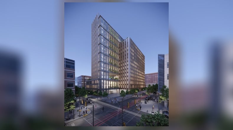 This is a rendering of the third phase of Tech Square, a two-tower development in Midtown.