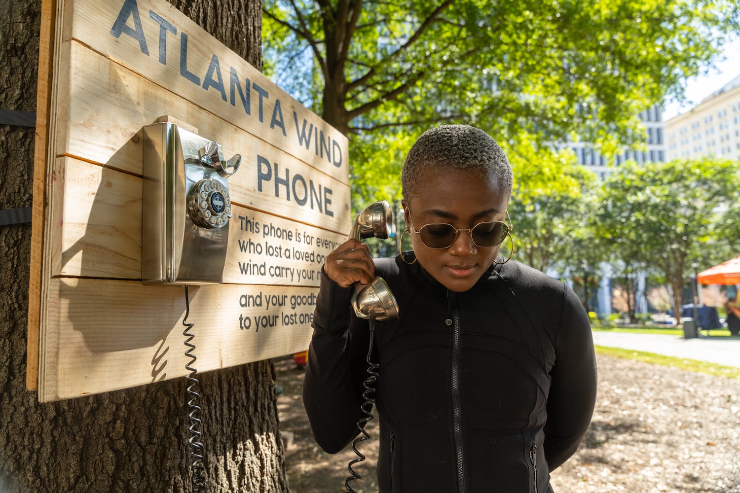 Need to grieve ‘out loud’? Atlanta’s wind phones will take your call