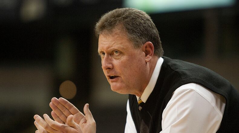 Atlanta Dream interim coach Mike Peterson. (AP Photo/Lynn Hey, File)