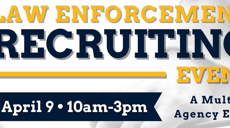 From across metro Atlanta, about 14 law enforcement agencies will be participating in a free Multi-Agency Law Enforcement Recruiting Event from 10 a.m. to 3 p.m. April 9 at the Douglasville Police Department. (Courtesy of Douglasville Police Department)