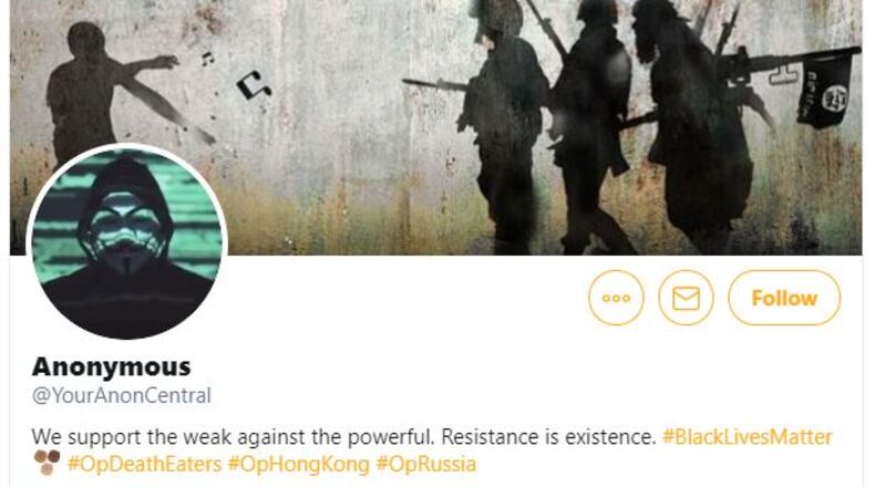 The hacker group Anonymous said they had taken the Atlanta Police Department's website offline.