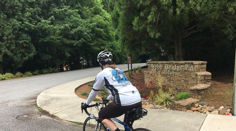 Alpharetta is partnering with Bike Alpharetta to renew the city’s designation as a Bike Friendly Community and is seeking public input. COURTESY BIKE ALPHARETTA