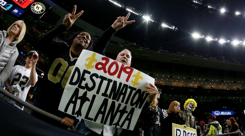 These New Orleans Saints fans are but one step away from realizing their dream of overrunning Atlanta.