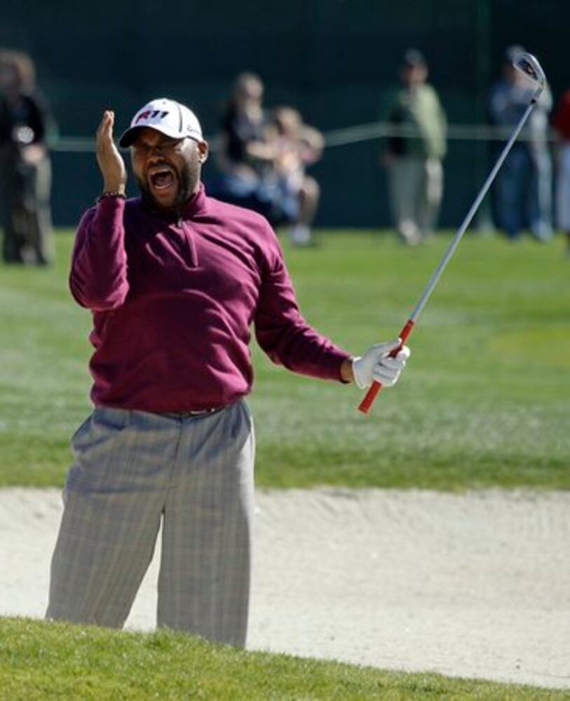 Celebrities hit links at Pebble Beach Pro-Am