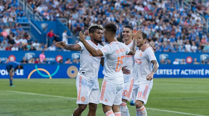 MLS match between Montreal Impact and Atlanta United at Stade Saputo in Montreal, QC. Canada on July 28, 2018. PHOTO: Steve Kingsman / Freestyle Photography for Atlanta United