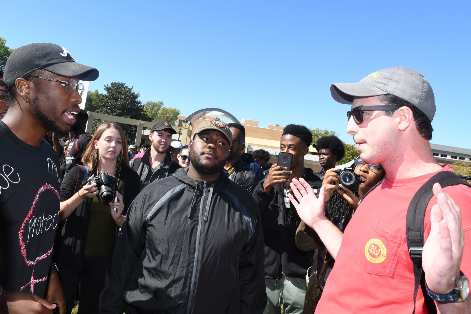 Kennesaw State students protest at Sam Olens event