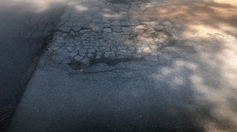 Ray Rosenberg wants this pothole filled soon.
