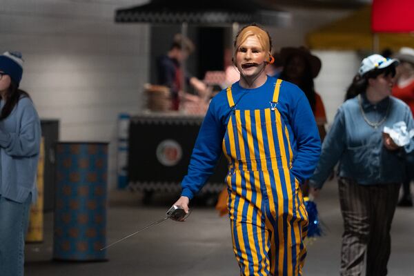 "Chad Powers" shot a lot of game day scenes at Center Parc Stadium in Atlanta. (Daniel Delgado Jr./Courtesy of Disney)
