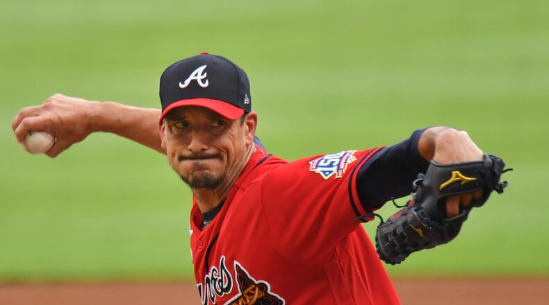 Starting pitcher Charlie Morton, whose $20 million salary is currently the highest on the Braves’ books for this year, would lose more than $107,000 per day starting March 31, the scheduled season-opening date. (Hyosub Shin / Hyosub.Shin@ajc.com)
