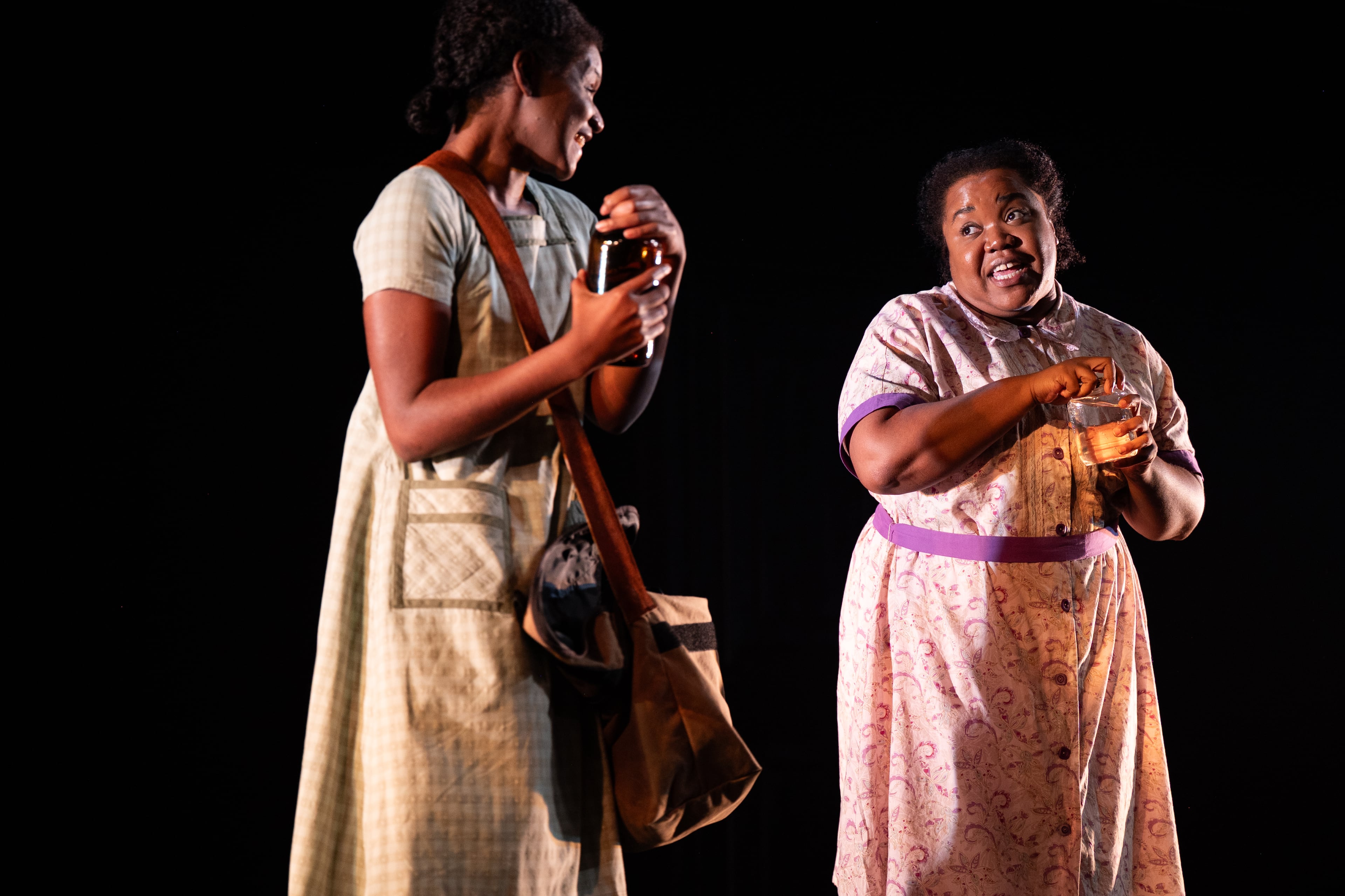 Alaysia Renay Duncan as Ruthie (left) and Brittany Deneen as Violet, who steers her “kid sister” supporting role into something more serious and affecting. (Courtesy of Greg Mooney)