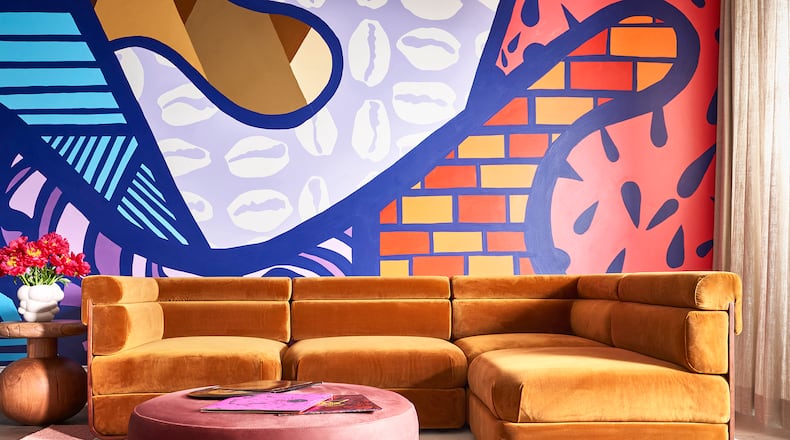 Highly personal, custom wall coverings will be trending in 2024, said Atlanta interior designer Leah Alexander.
(Courtesy of Beauty is Abundant / Marc Mauldin Photography)