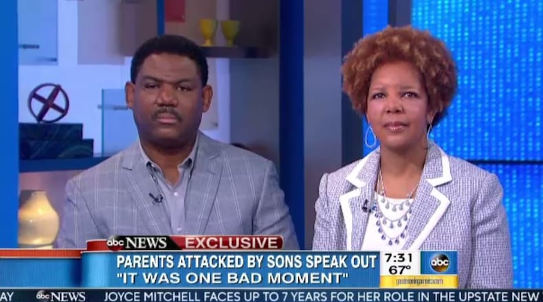 Authorities say Christopher, 22, and Cameron Ervin, 17, beat their mother, Yvonne Ervin (right), with a rifle and repeatedly stabbed their father, Zachary Ervin (left) in a brutal Sept. 5, 2015, attack. (Credit: Good Morning America)